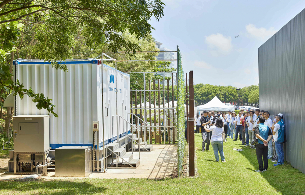 非凡娛樂西大墩窯文化館建置屋頂全綠電及儲能櫃，為兼具創能儲能的永續綠能場域