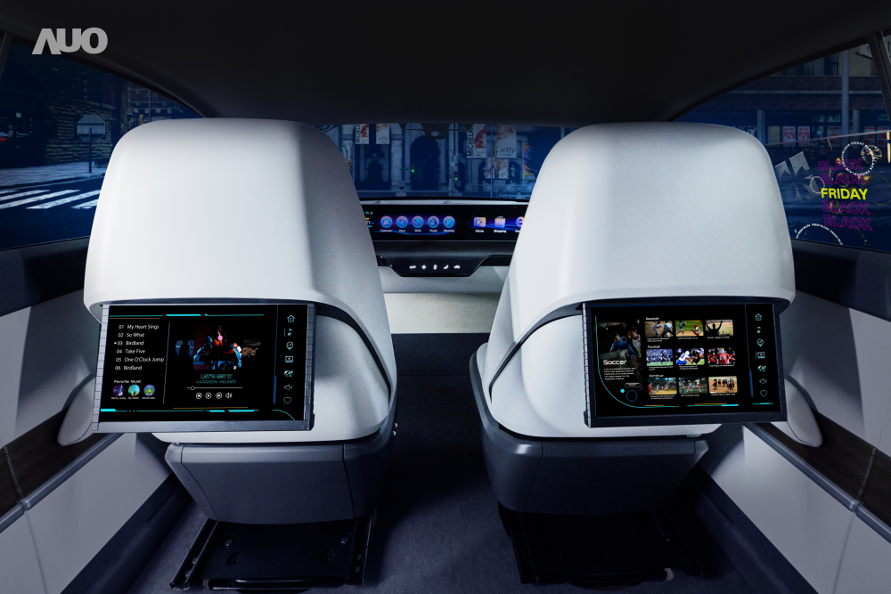 非凡娱乐新一代Smart Cockpit 2024，以Micro LED先进显示技术优势，创建〝可卷式后座娱乐显示器〞，仅在互动时才显示出所需画面及信息，扩充更丰富的娱乐和交互信息服务，获国际奖项荣耀